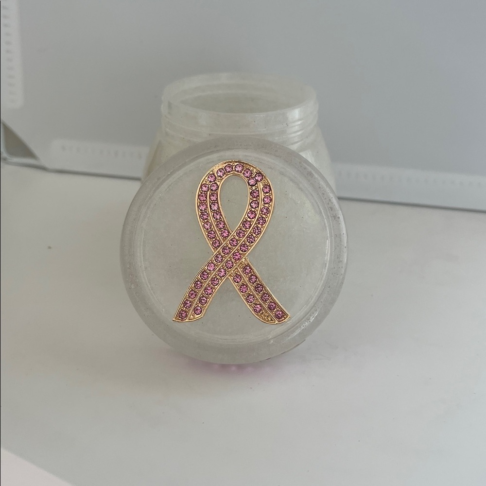 Pink Ribbon Decorated Jar - Picture 2 of 2